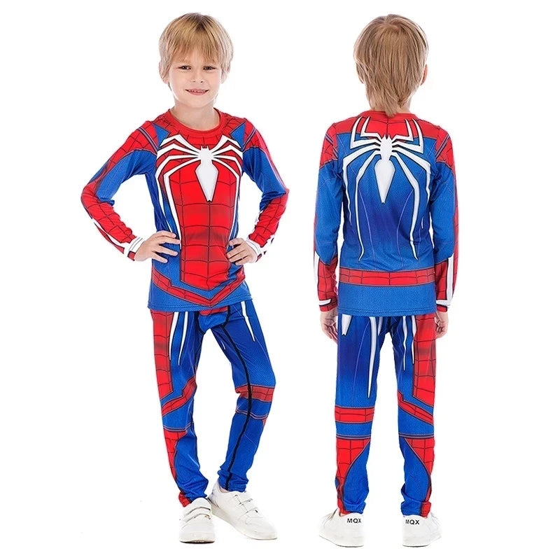 Rashguard Jiu Jitsu Kimono MMA Kid's T-shirt+Pant Sets Kid Rash Guard Children Muay Thai MMA Shorts Kickboxing Boys Gym Clothing