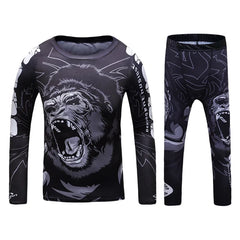 Rashguard Jiu Jitsu Kimono MMA Kid's T-shirt+Pant Sets Kid Rash Guard Children Muay Thai MMA Shorts Kickboxing Boys Gym Clothing