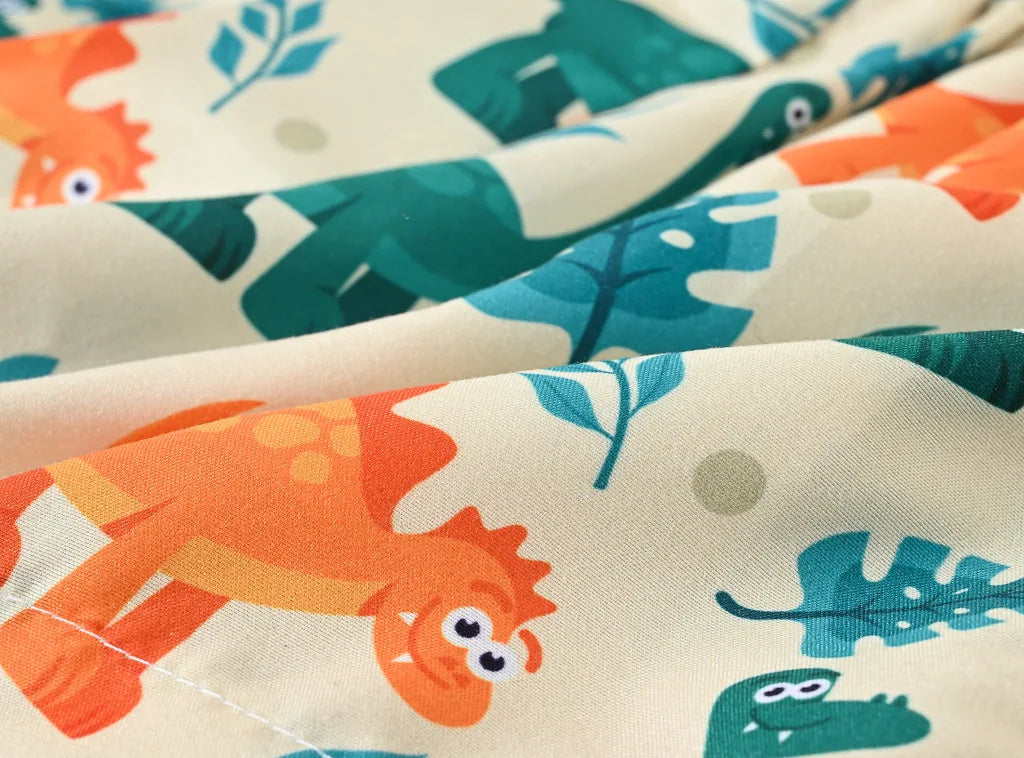 Boys Cartoon Print Beach Shorts Summer Quick Dry Swim Trunks Kids Casual Board Shorts Toddler Swimwear Bathing Suit For 2-8Y