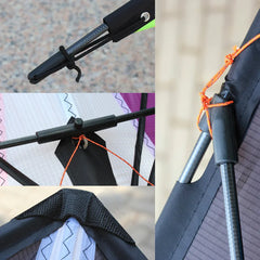 Outdoor Sport For Adults Power Stunt Kite Dual Line 1.8/2.4m Triangle Kite Good  Flying Toys With Handle And Line Sports Beach