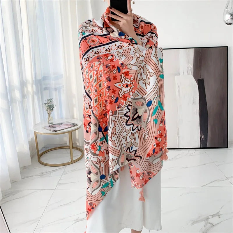 20 Styles 90x180cm Cotton Linen Summer Beach Dress Bikini Cover-ups Sarong Wrap Scarf Women Brazilian Swimsuit Bathing Cover Up