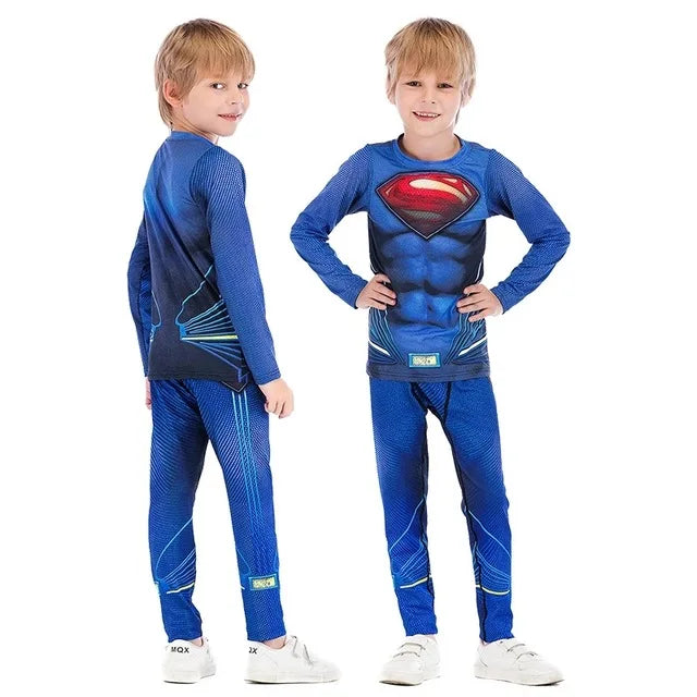 Rashguard Jiu Jitsu Kimono MMA Kid's T-shirt+Pant Sets Kid Rash Guard Children Muay Thai MMA Shorts Kickboxing Boys Gym Clothing