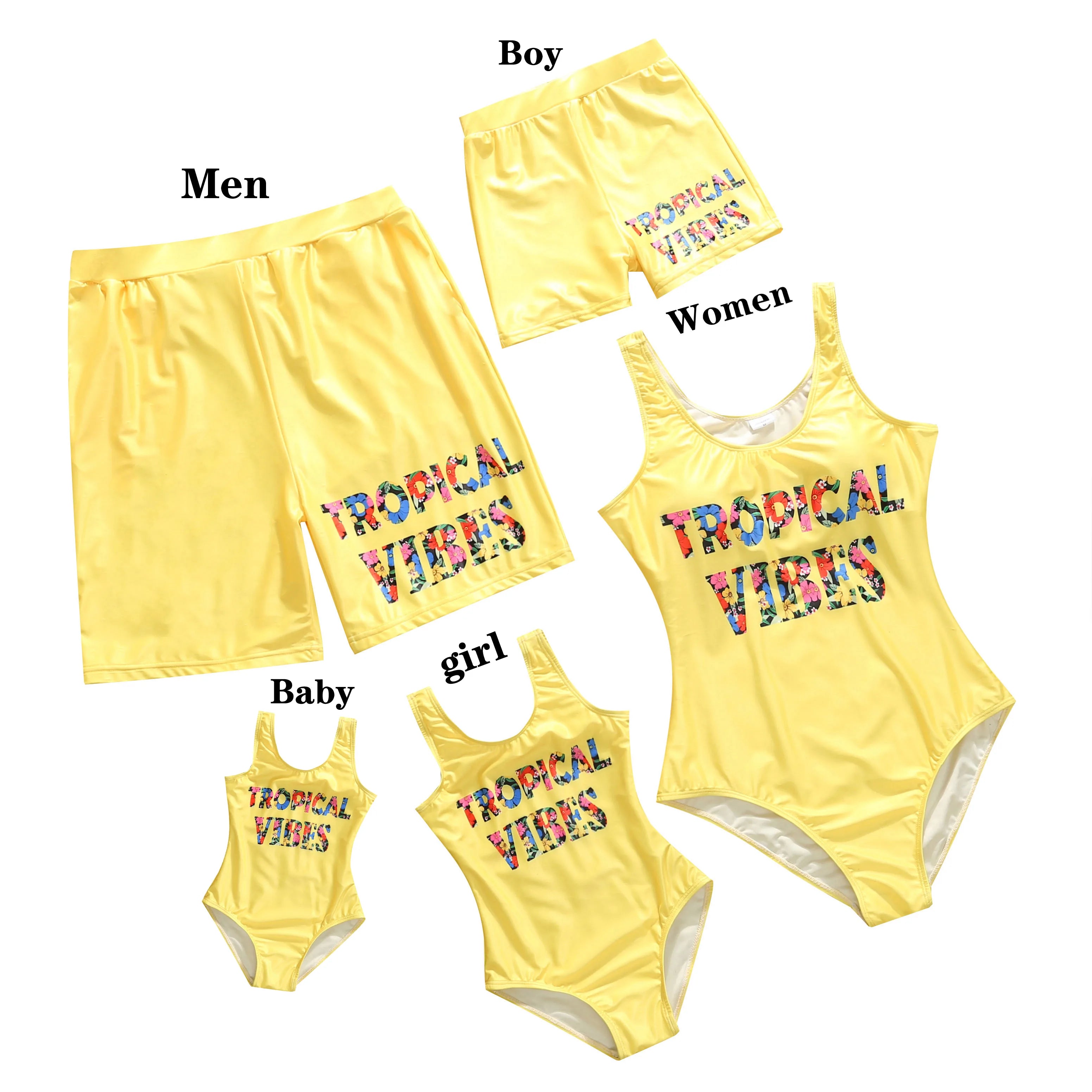 King Queen Swimsuit Family Matching Outfits One-Piece Mother Daughter Swimwear Beach Mommy and Me Clothes Father Son Swim Shorts