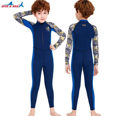 One-Piece Rash Guard for Kids, UV Sun Protection, Full Body Diving Bathing Suit, Swim Skins Swimsuit, UPF 50 + UV Sun Protection