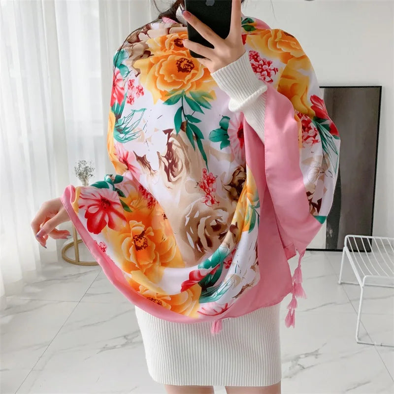 20 Styles 90x180cm Cotton Linen Summer Beach Dress Bikini Cover-ups Sarong Wrap Scarf Women Brazilian Swimsuit Bathing Cover Up