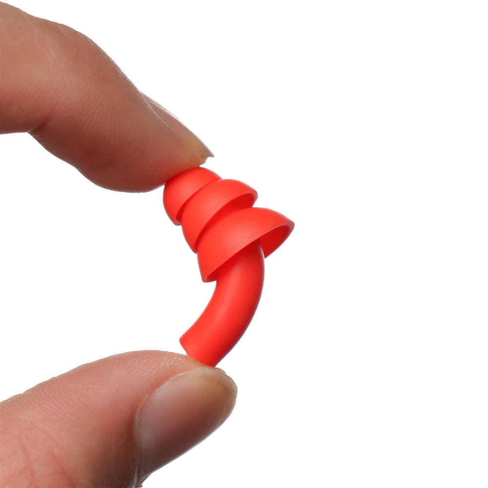 Soft Silicone Ear Plugs with Rope Colorful Swimming Ears Protector Noise Reduction Ear Plug Hearing Protection Pool Accessories