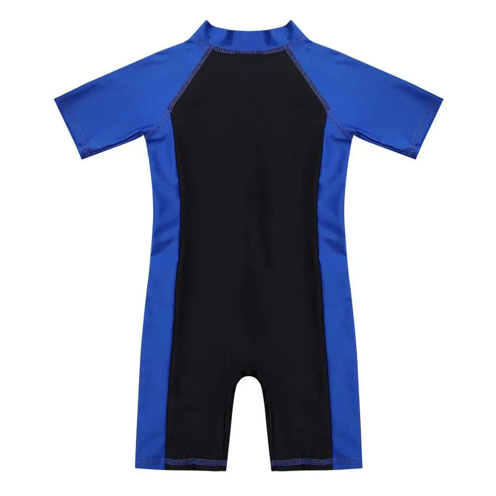 Children's Swimsuits Wetsuit One Piece Rash Guard Swimming Bathing Suit Kids Beachwear Boys Girls Swimwear Surfing Swim Bodysuit