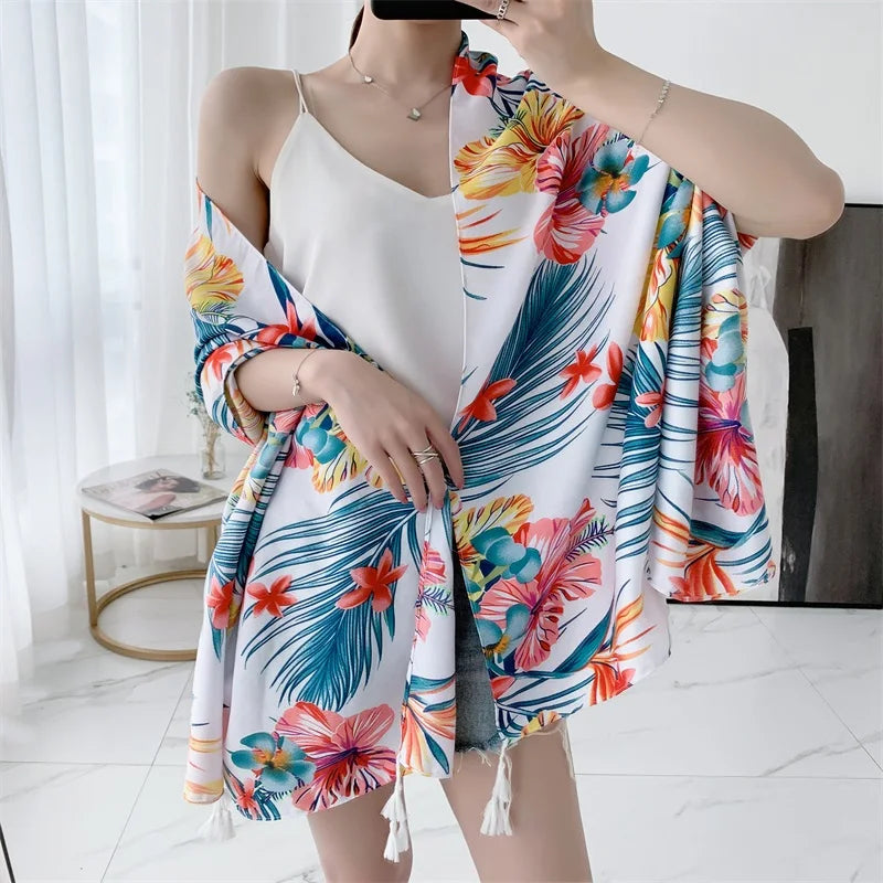 20 Styles 90x180cm Cotton Linen Summer Beach Dress Bikini Cover-ups Sarong Wrap Scarf Women Brazilian Swimsuit Bathing Cover Up