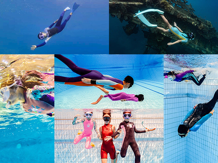 Kids Dive Skins Suit Full Body Swimsuit for Boys Girls and Youth 1.5/0.5mm Wetsuit UPF50+ Sun UV Protect Rash Guard Bathing Suit