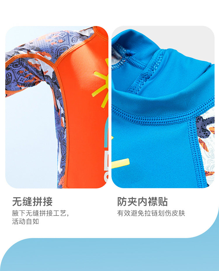 Kids Full Body Swimsuit Stinger Suit UV Protection UPF50+ Rash Guard One-piece Bodysuit Sunsuit Beachwear Rashguards Long Sleeve