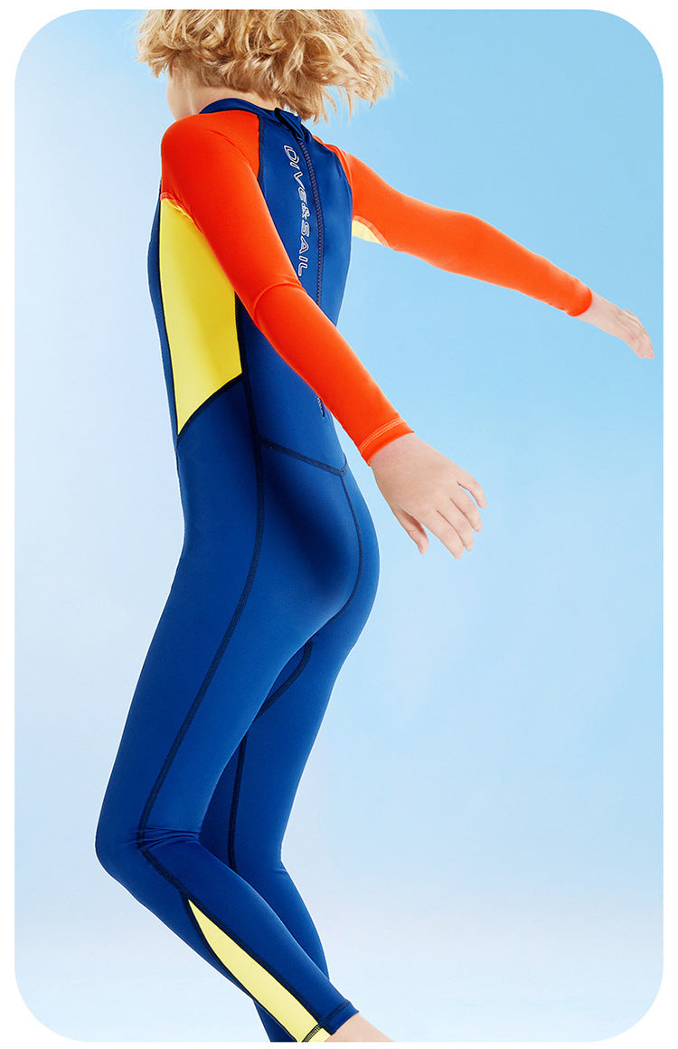 Boys/Girls UV Protection UPF50+ Swimwear Full Body Stinger Swimsuit Chlorine Resistant Bathing Suit One-piece Rash Guard