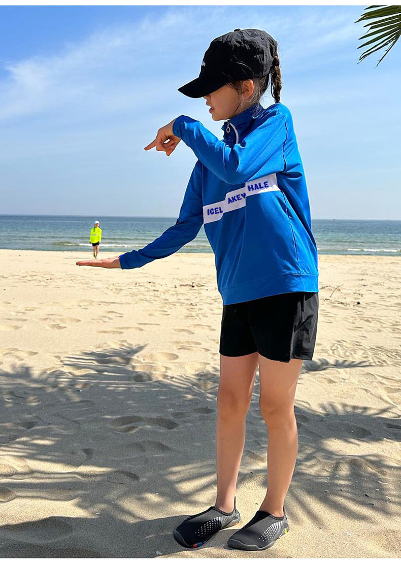 Boys'  Girls Rash Guard Set - 3 Piece Sun UV Protective  Long Sleeve Swim Shirt+Trunks+Leggings Bathing Suit Swimwear