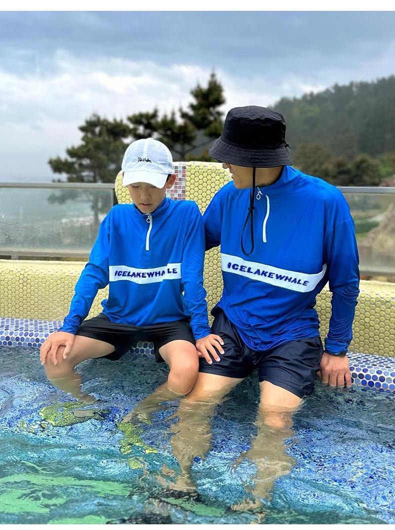 Boys'  Girls Rash Guard Set - 3 Piece Sun UV Protective  Long Sleeve Swim Shirt+Trunks+Leggings Bathing Suit Swimwear