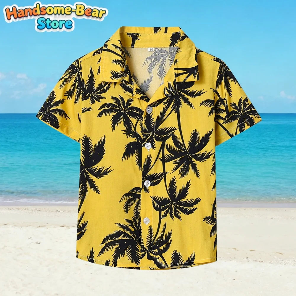 Hawaiian New Kids' Shirt Fashion Pattern 3D Print Shirt Summer Holiday Casual Harajuku t-Shirt Outdoors Simple Boys Girls Shirts