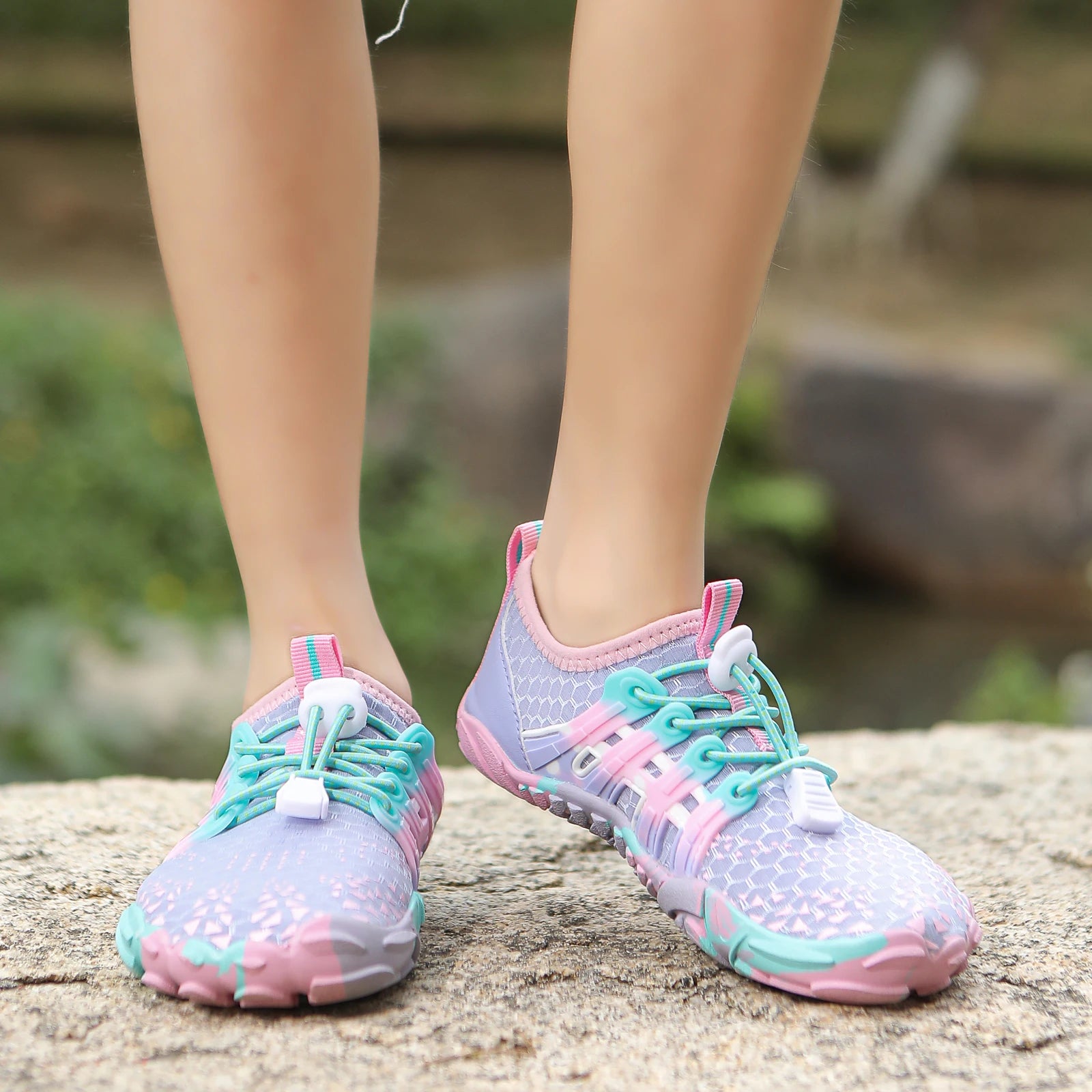 Children Outdoor Water Shoes Barefoot Aqua Five Fingers Sock Swimming Breathable Hiking Wading Beach Outdoor Upstream Sneakers