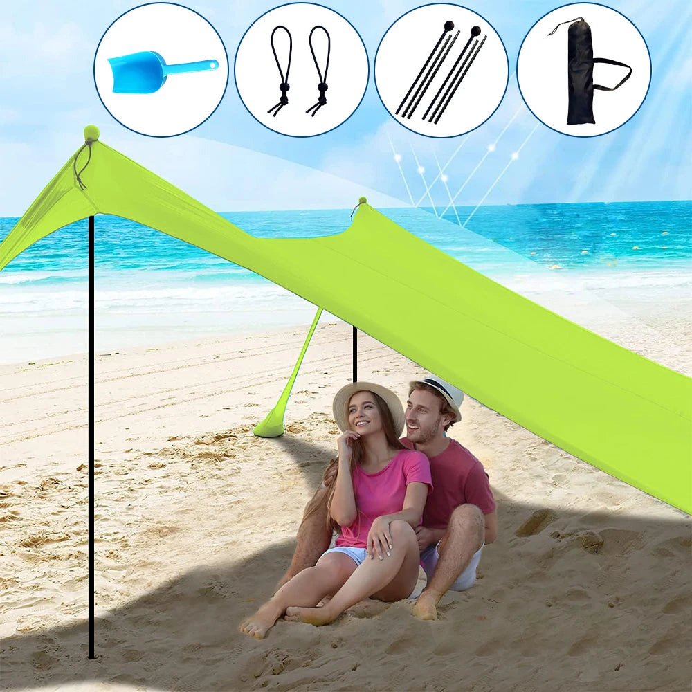 Hot Sell Portable Lycra Beach Canopy Tent UV Protection Sunshade Easy Setup Outdoor Shelter for Camping Picnic Fishing shelter