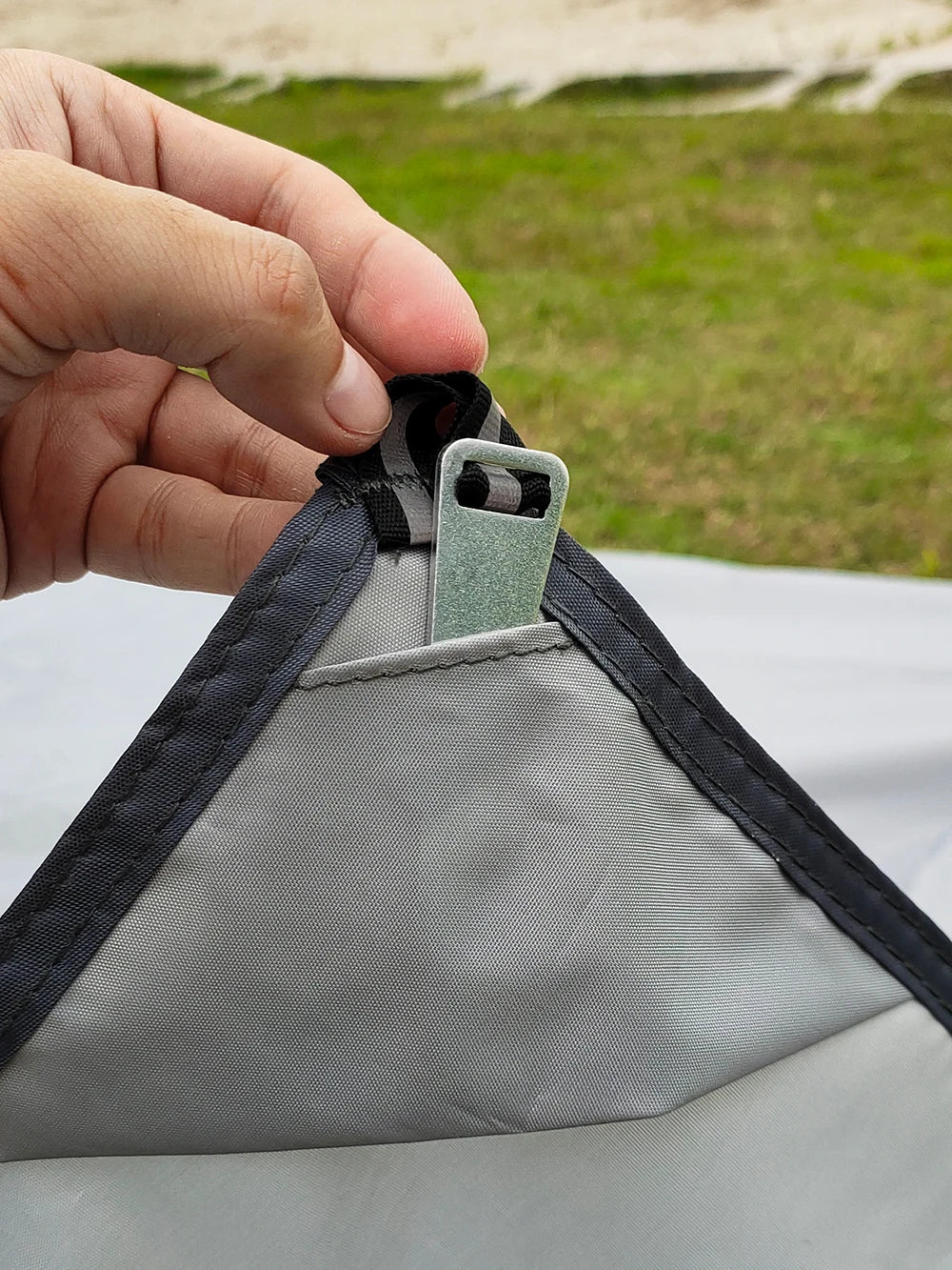Tent Footprint Ultralight Pocket Picnic Mat with Windproof Stakes Outdoor Camping Portable Folding Waterproof Tent Ground Sheet