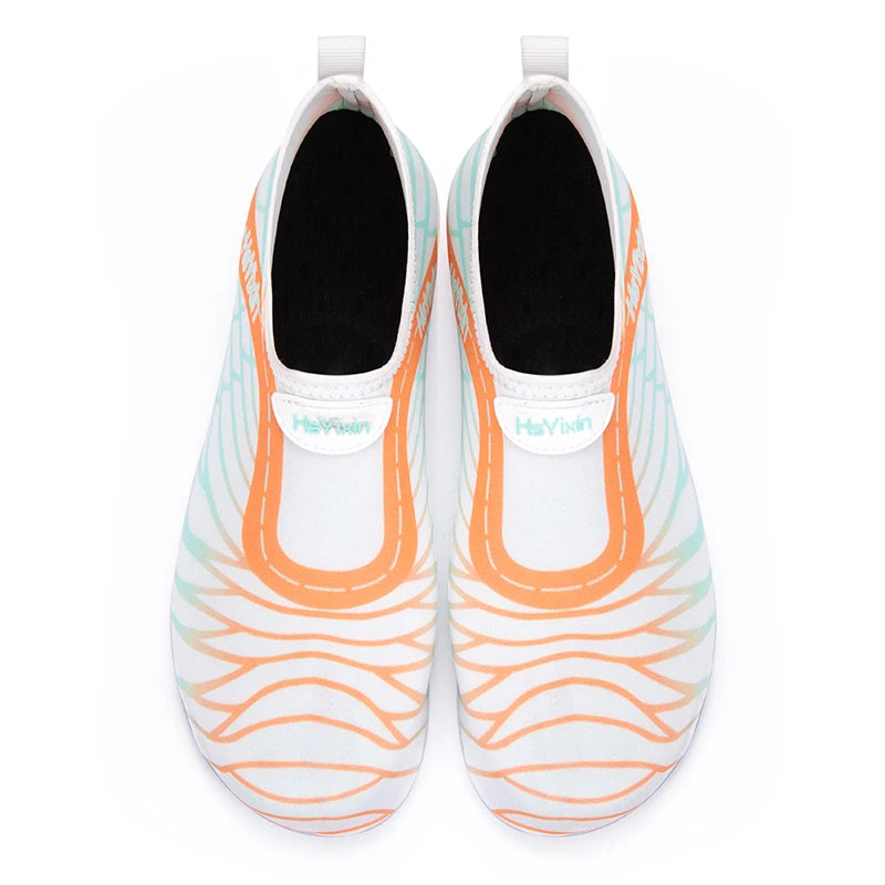 Lightweight, foldable portable travel Aqua shoes water shoes barefoot sand inspired shoes beach snorkeling swimming water shoes