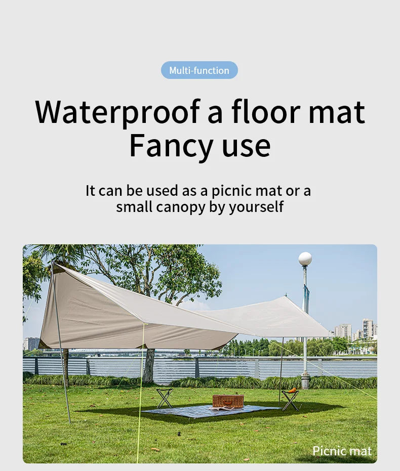 Naturehike Camping Groundsheet Foam Foil Blanket Multifunctional PE Aluminum Foil Moisture Outdoor Beach Picnic Mat Waterproof