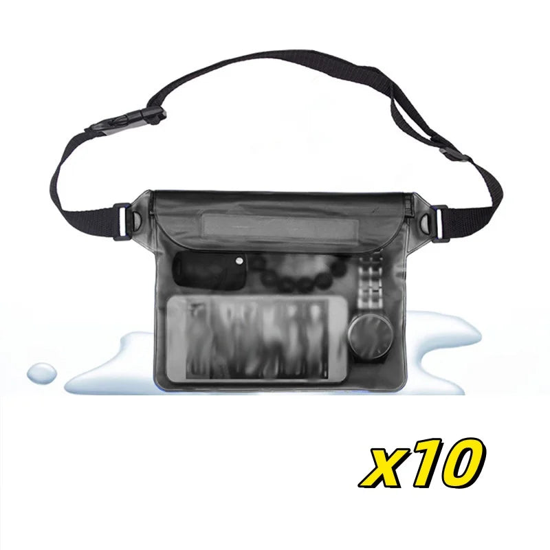 Waterproof Swimming Bag Sealing Drift Diving Waist Pack Skiing Underwater Phone Case Cover Dry Shoulder Bag For Beach Boat Sport