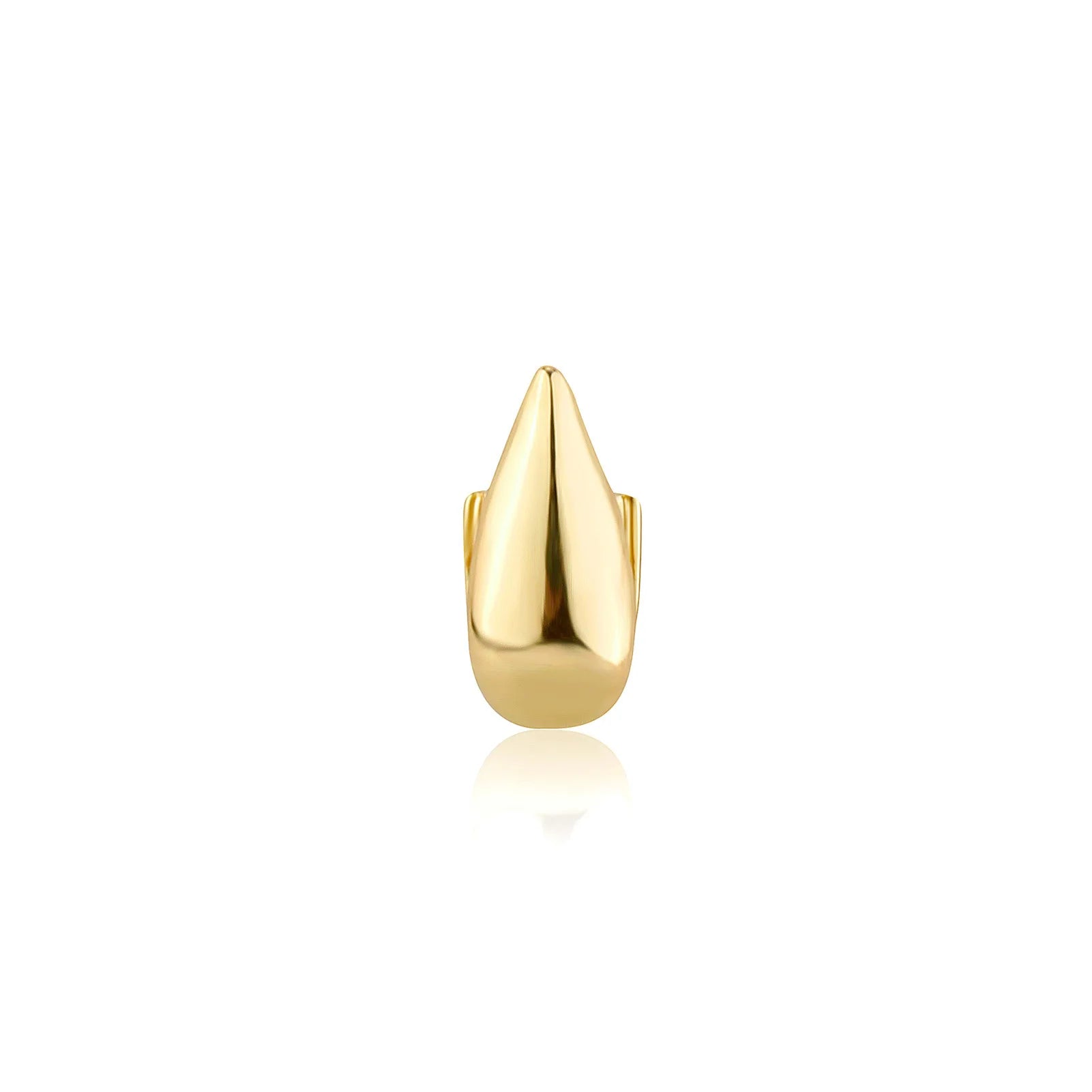 RACHELZ Hip Hop Single Teeth Grillz Fangs Top Bottom Punk Glossy Tooth Caps For Women Men Halloween Vampire Cosplay Gift