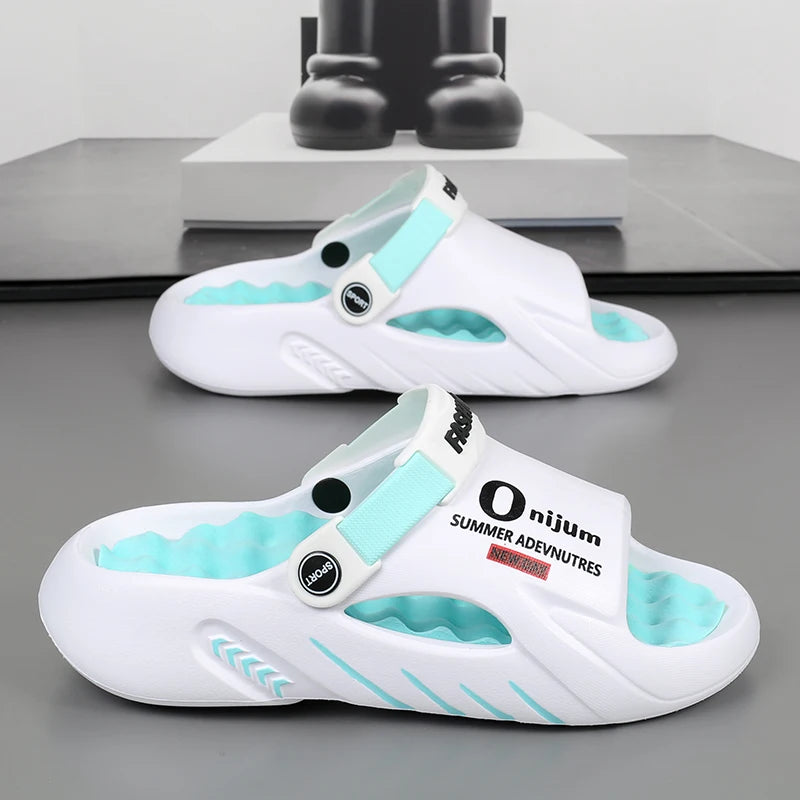 Men Slippers New Summer EVA Soft-soled Platform Slides Sandals Indoor Outdoor Walking Beach Shoes Flip Flops Mens Shoes