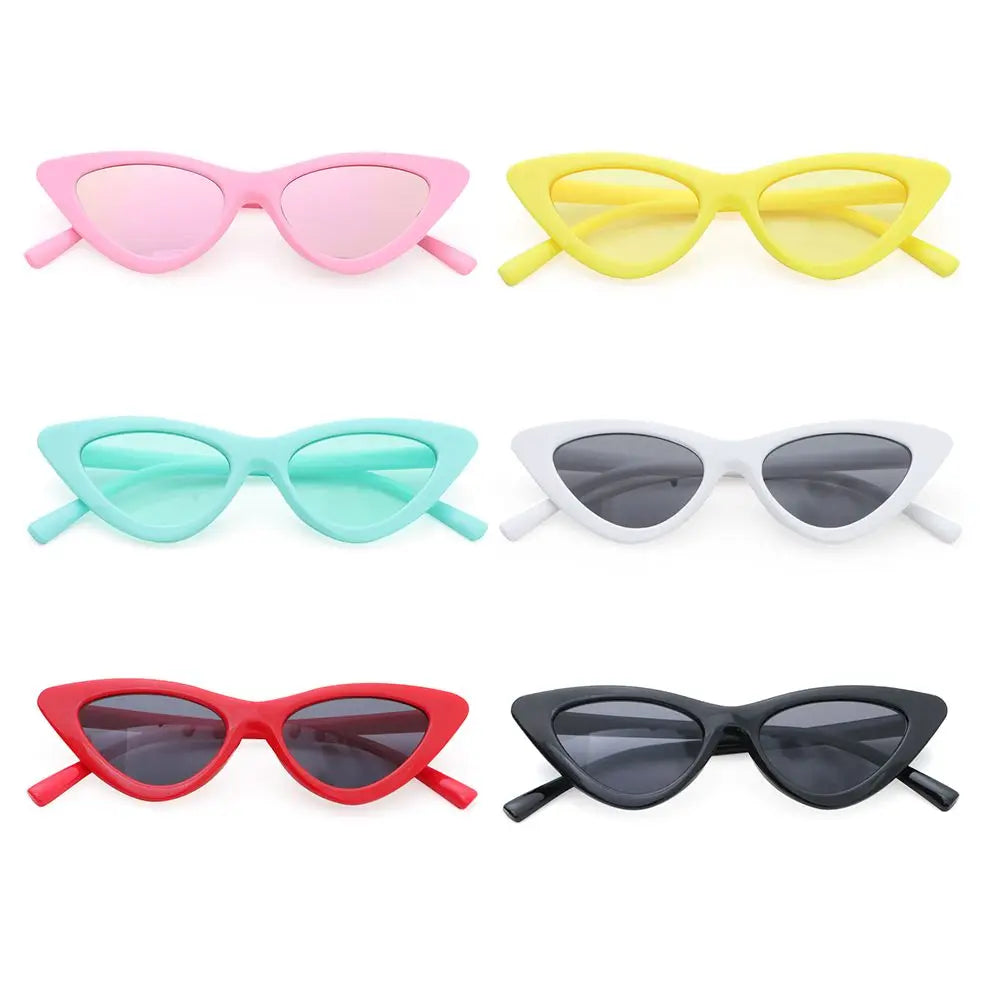 Vintage New Cat Eye Kids Sunglasses Boys Girls Small Triangle Frame Gift Sun Glasses Children Baby Oculos De Sol Infantil UV400