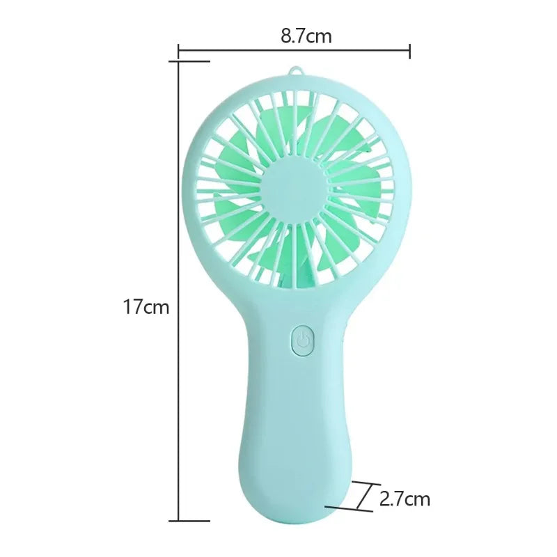 Small Handheld Fan Mini Rechargeable USB Fan Pocket Small Student Office Desktop Portable