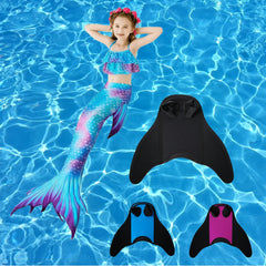 Mermaid Monofin, Swim Fin for Kids Mermaid Tail Girl Snorkel Fins Swim Flippers Full Foot Water Sports Enthusiasts Diving Fins