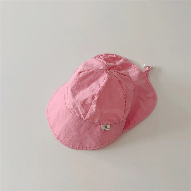 Quick-drying Baby Sun Hat Outdoor Wide Brim Beach Bucket Hat Summer UV Protection Kids Boys Girls Sunscreen Caps