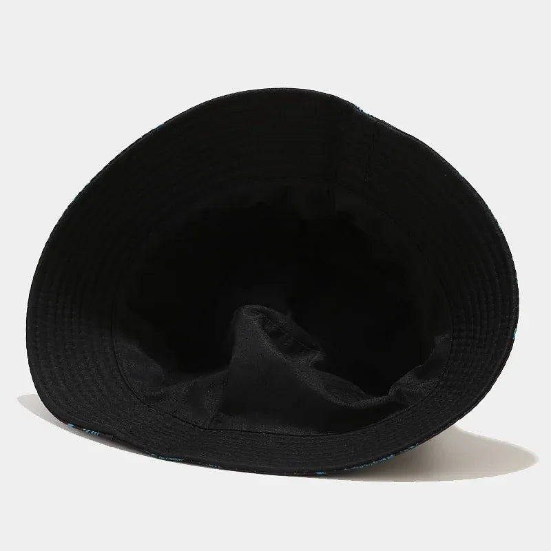 Spring/Summer Sun-Protect Hat Bob Women Fashion Print Bucket Hat Unisex Fisherman Hat Men's Leisure Basin Cap Outdoor Casual Cap