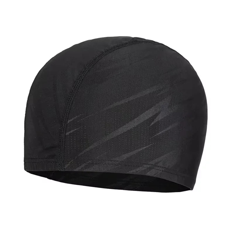 1pc Nylon Swim Cap for Men and Women Waterproof Elastic Swim Caps Protect Your Ears Essential for Family Swimming Training