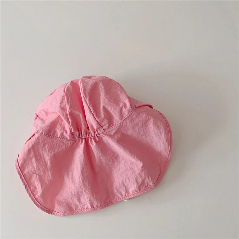 Quick-drying Baby Sun Hat Outdoor Wide Brim Beach Bucket Hat Summer UV Protection Kids Boys Girls Sunscreen Caps
