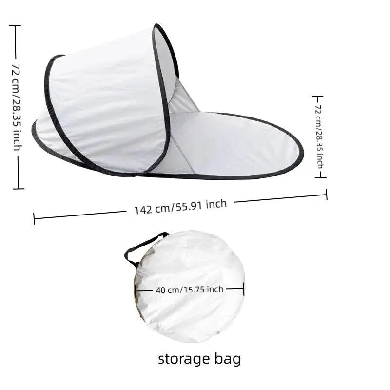 Outdoor portable automatic pop-up beach tent, sunshade, UV protection, camping tent, fishing and picnic tent, practical tent.