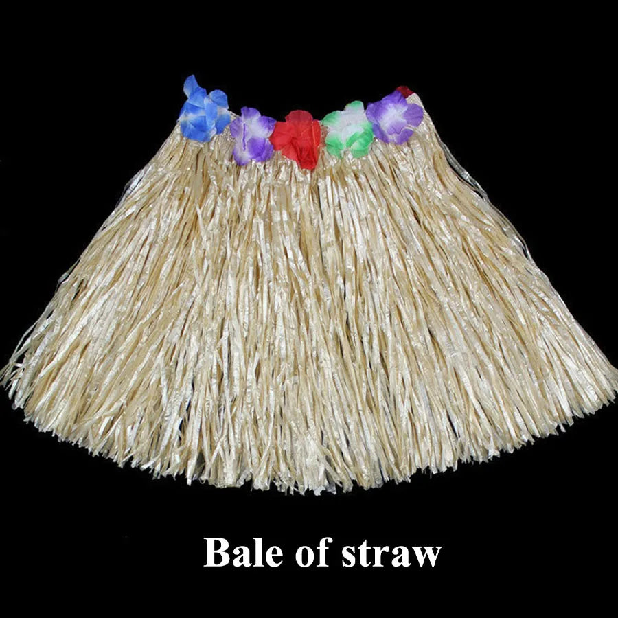 1pc/5pcs-Hawaiian Hula Skirt Hawaiian Grass Skirt Tropical Hawaiian Hula Skirt Hawaiian Hula Skirt Costume Summer Beach Vacation