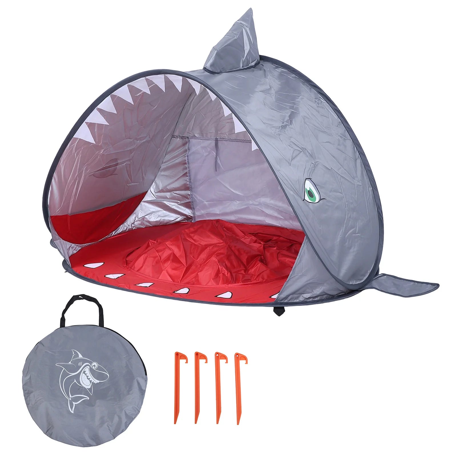 【New】Beach Tent Sun Shelter  Up Beach Tent Sun Proof Wind Proof Portable Baby Beach Tent with Pool Storage Bags for Outdoor