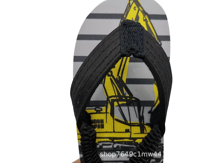 Toddler Flip Flops Shoes Little Kid Sandals with Back Strap Boys Girls Water Shoes for Beach and Pool