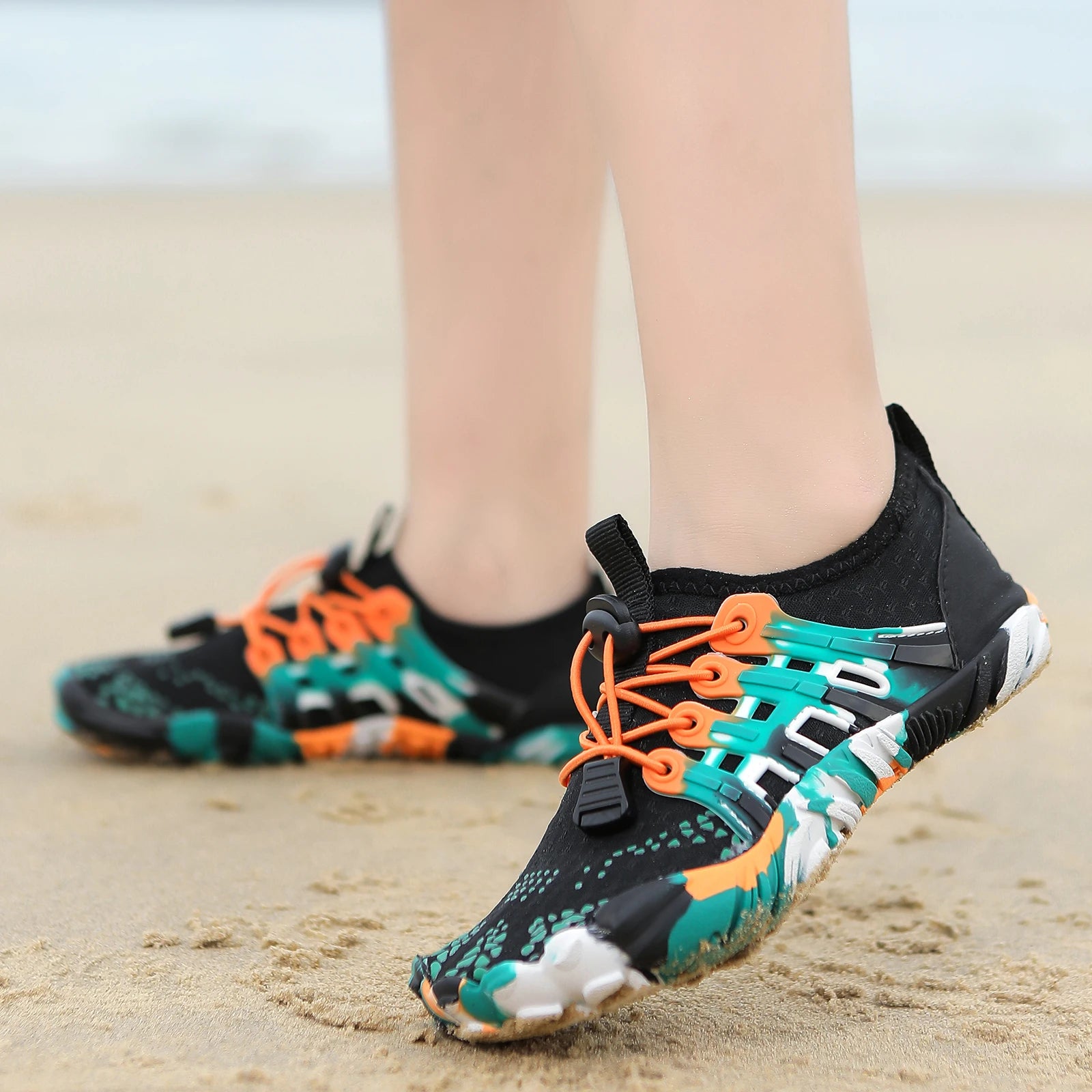 Children Outdoor Water Shoes Barefoot Aqua Five Fingers Sock Swimming Breathable Hiking Wading Beach Outdoor Upstream Sneakers