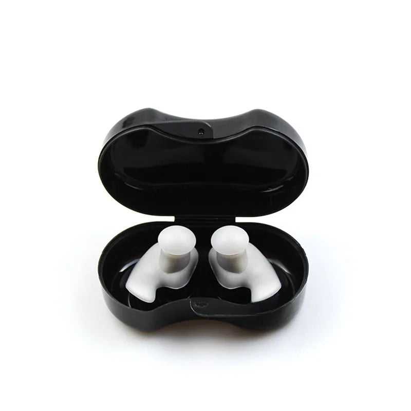 DIZETION Swimming Earplugs Waterproof Reusable Silicone Ear Plugs Diving Plugs For Water Surf Showering Bathing Accessories