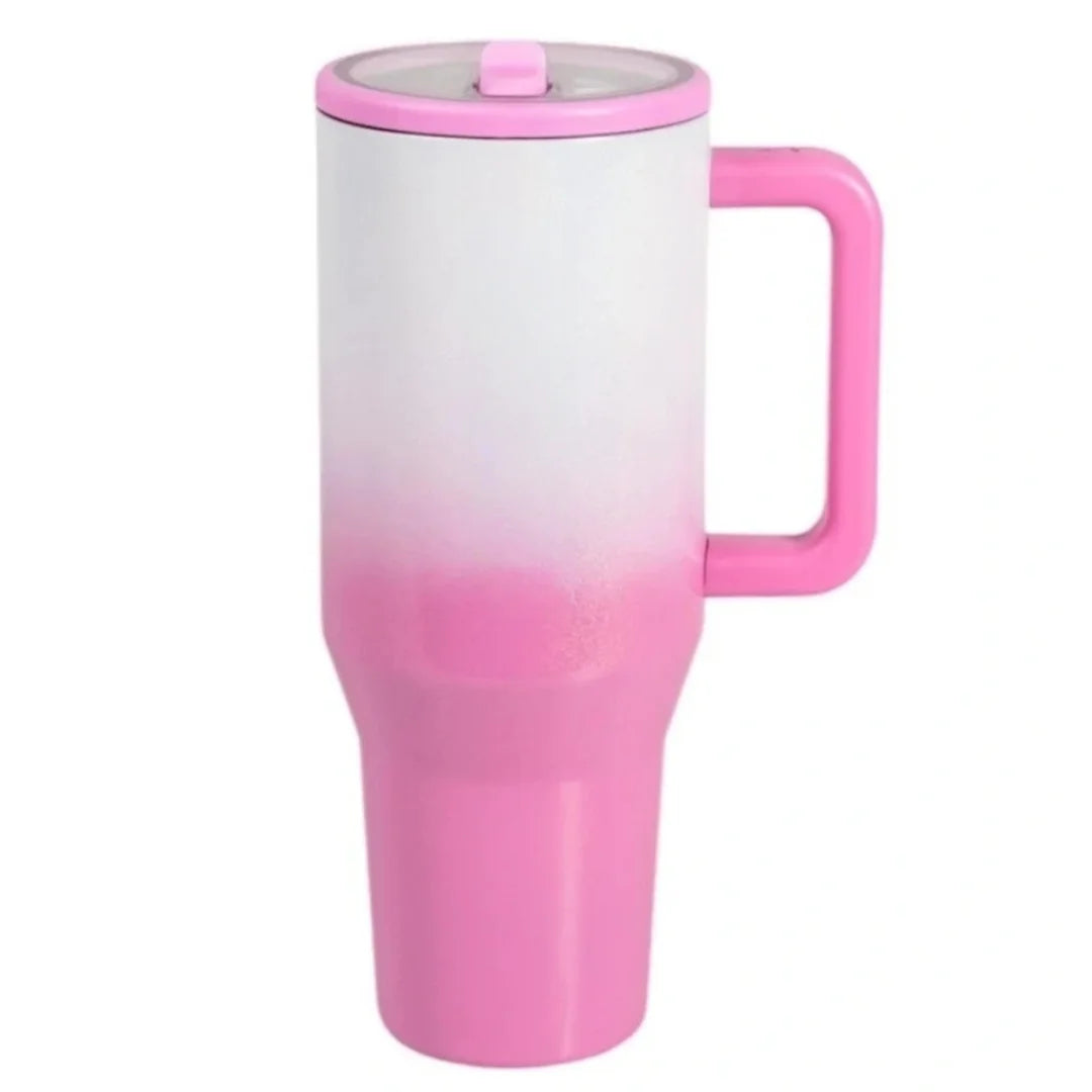 Traveler Bottle 40oz Perfect GiftStainless Steel Insulated Tumbler with Handle Flip Straw Perfect for Travel Outdoor & Daily Use