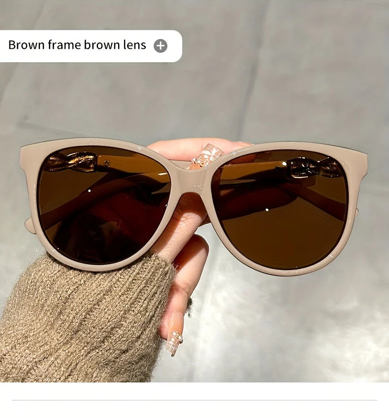 Women's Cat Eye Sunglasses Retro Butterfly Sunglasses Women's Fashion Mountaineering Sunglasses