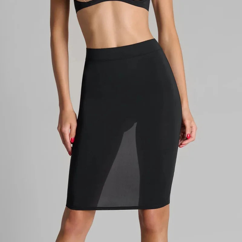 New Black Waist Hugging Tight Skirt with Sexy Exposed Buttocks Design for Summer 2026 Beach Bikini Design Skirts Women's Clothin