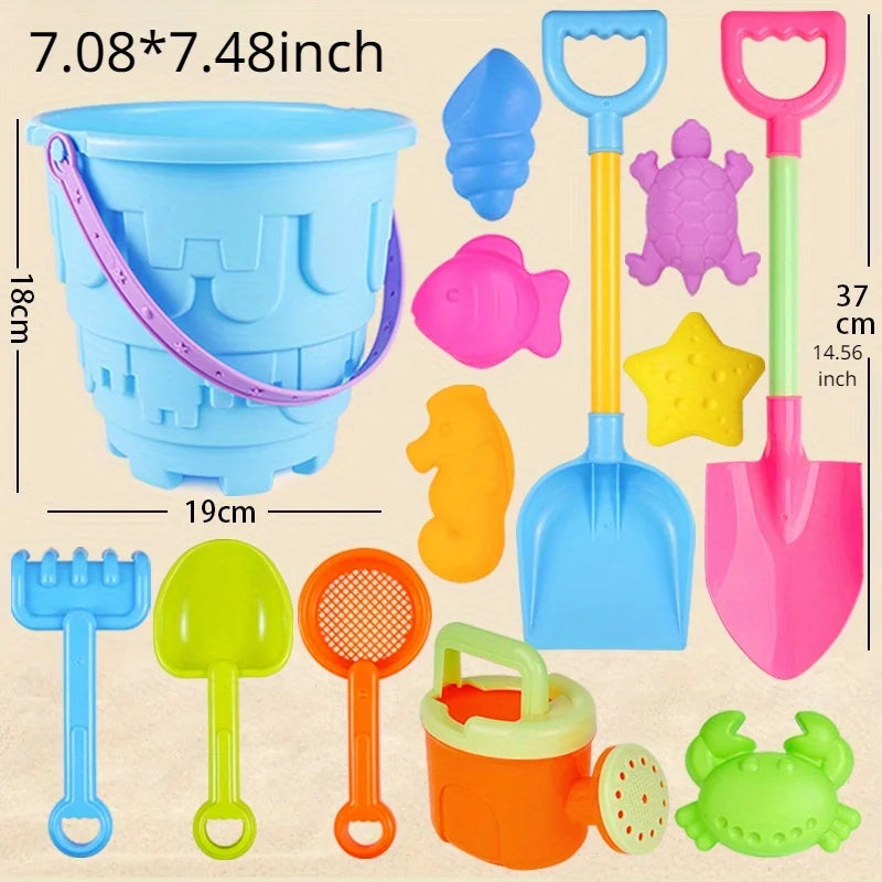 Children's Beach Toy Set Baby Playing In Water And Sand Large Sand Shovel Beach Bucket Sand Digging Tool Sand Toy Random Color