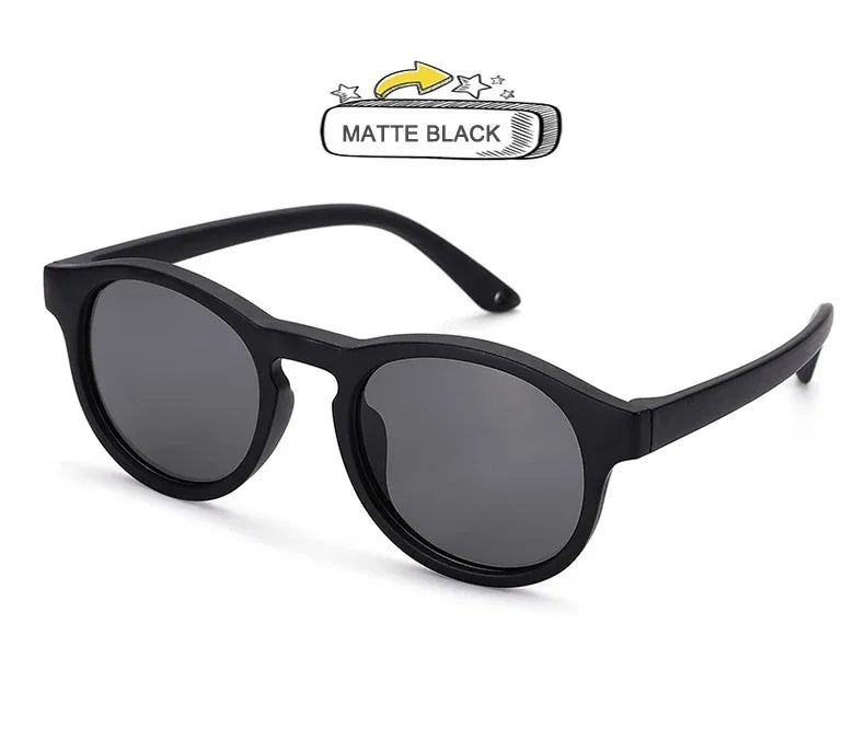 Fashion Baby's First Sunglasses with Strap Round Flexible UV400 Polarized Infant Sunglasses for Ages 0-3 Years