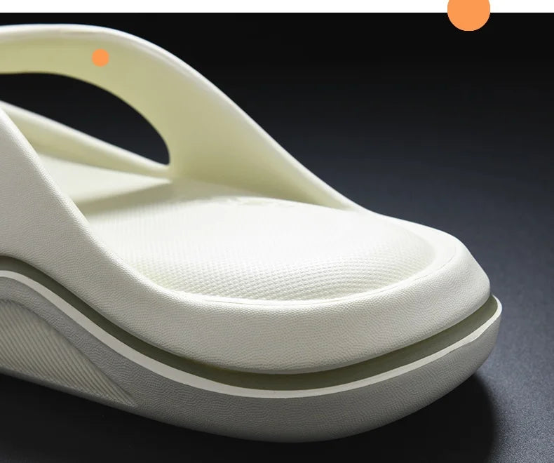 New Man Women Slippers Flip Flops Indoor Outdoor Beach Sandals Super Soft Bottom Slides Non-slip Thick Soled Men Slippers