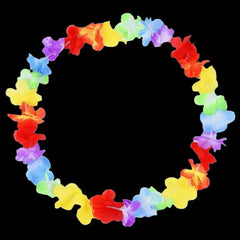 Light up Hawaiian Leis Tropical LED Glow Necklaces Headbands Luau Party Artificial Rainbow Lei Carnival Beach Wedding Masquerade