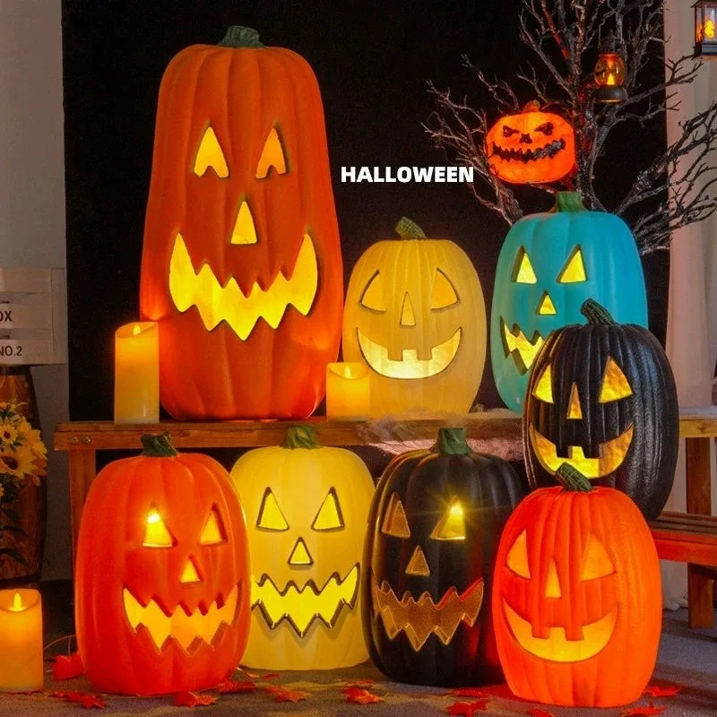 1Pc Decorative Pumpkin Halloween Props Lantern Decor Pumpkin Decoration Pumpkin Light Outdoor Halloween Decorationsation