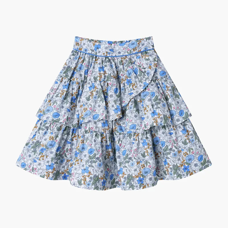 Clearance AS 2024 Summer Blue Shabbos collection sister brother matching clothing 100% cotton floral and knitted kids clothes