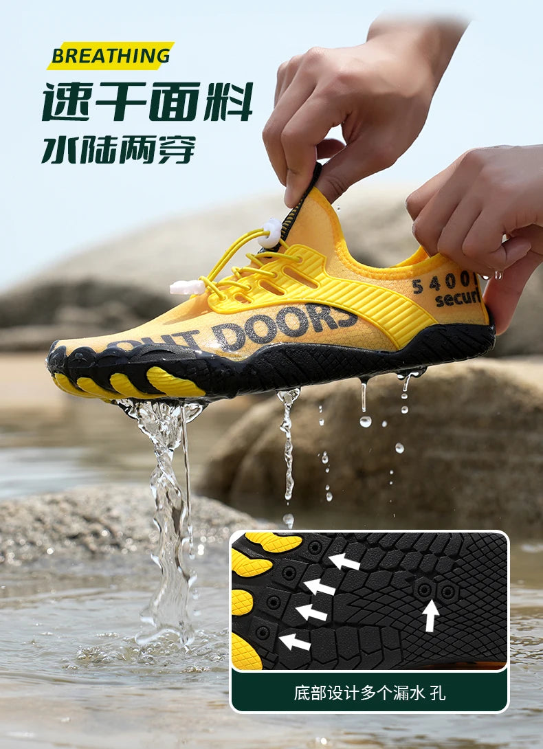 Men River Tracing Water Shoes Woman Outdoor Beach Swimming Mountaineering Shoes Breathable Summer Quick-Dry Aqua Shoes Wading
