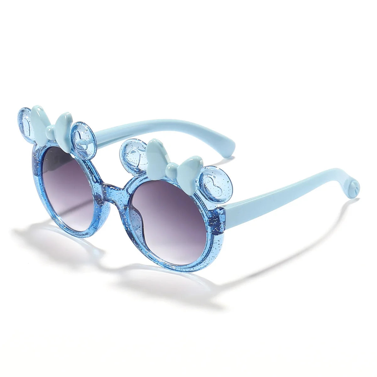 2025 Cartoon Cute Photo Concave Shaped Glasses Children's Bow Candy Colored Sunglasses For Girls, Trendy Sunglasses,